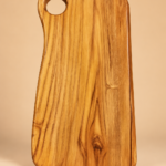Handmade Teak Wood Serving Board with Round Handle