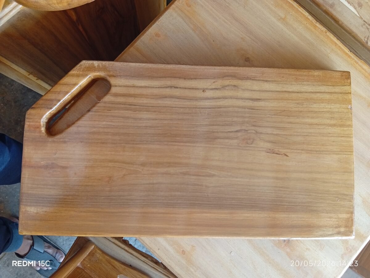 Handcrafted Teak Wooden Decorative Hanging Piece - Image 4