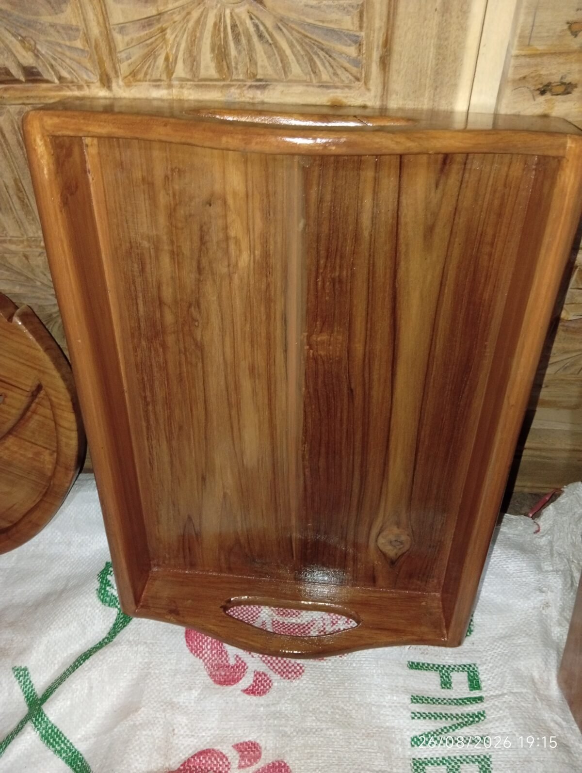 Premium Handmade Teak Wooden Serving & Cutting Board - Image 3