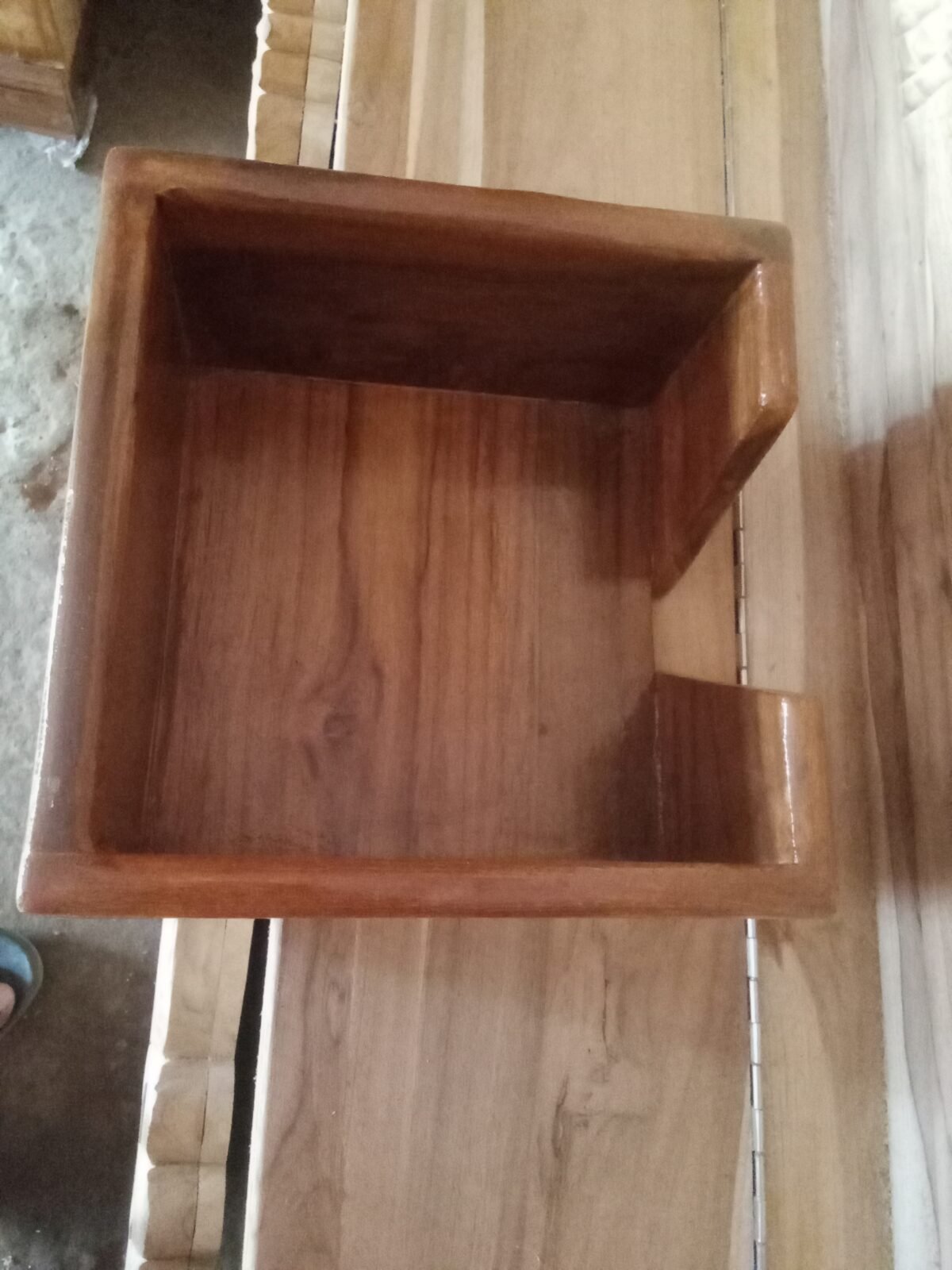 Handmade Teak Wood Storage Tray / Decorative Box - Image 3